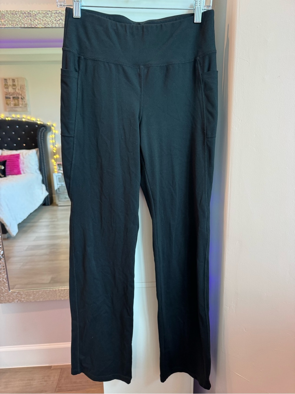 Jockey Black High-Rise Leggings with Side Pockets